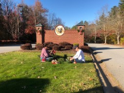 FrontEntranceChristmasDecorWork